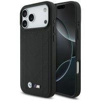 BMW iPhone 17 Pro Max Hülle Case M Quilted Logo MagSafe Schwarz
