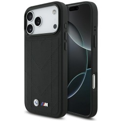 BMW iPhone 17 Pro Max Hülle Case M Quilted Logo MagSafe Schwarz