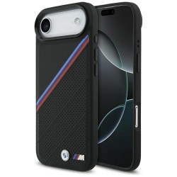 BMW iPhone 17 Air Case MagSafe M Perforated Tricolor Black