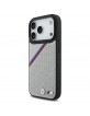 BMW iPhone 17 Pro Hülle Case MagSafe M Perforated Tricolor Grau
