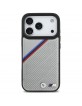 BMW iPhone 17 Pro Hülle Case MagSafe M Perforated Tricolor Grau