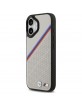 BMW iPhone 17 Hülle Case MagSafe M Tricolor Perforated Grau