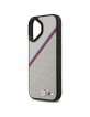BMW iPhone 17 Hülle Case MagSafe M Tricolor Perforated Grau