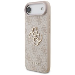 Guess iPhone 17 Air Hülle Case 4G Big Metal Logo Rosa