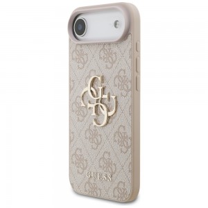 Guess iPhone 17 Air Hülle Case 4G Big Metal Logo Rosa