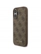 Guess iPhone 17 Hülle 4G Classic Case Braun