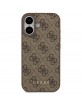 Guess iPhone 17 Hülle 4G Classic Case Braun