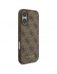 Guess iPhone 17 Hülle 4G Classic Case Braun