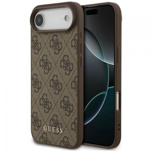 Guess iPhone 17 Air Hülle 4G Classic Case Braun