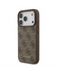 Guess iPhone 17 Pro Hülle 4G Classic Case Braun
