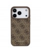 Guess iPhone 17 Pro Hülle 4G Classic Case Braun