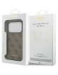 Guess iPhone 17 Pro Hülle 4G Classic Case Braun
