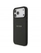 Guess iPhone 17 Pro Max Hülle Case Grained Ring MagSafe Schwarz