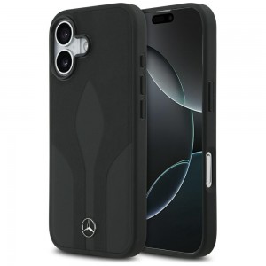 Mercedes iPhone 17 Hülle Case Echtleder The Move MagSafe Schwarz