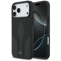 Mercedes iPhone 17 Pro Max Hülle Case Echtleder The Move MagSafe Schwarz