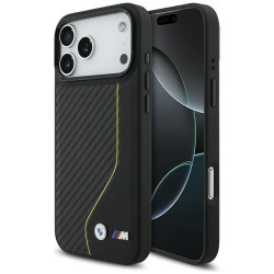 BMW iPhone 17 Pro Max Case Hülle M Line & Logo Carbon MagSafe Schwarz