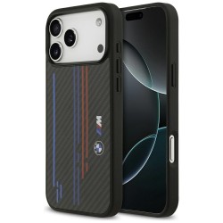 BMW iPhone 17 Pro Max Hülle Case M Kevlar Lines Carbon MagSafe Schwarz