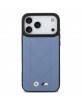 BMW iPhone 17 Pro Max Hülle Case M Quilted Logo MagSafe Blau