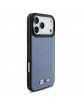 BMW iPhone 17 Pro Max Hülle Case M Quilted Logo MagSafe Blau