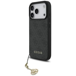 Guess iPhone 17 Pro 4G Charms MagSafe Case Black