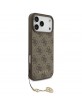 Guess iPhone 17 Pro Max Hülle 4G Charms MagSafe Case Braun