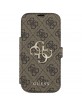 Guess iPhone 17 Pro Book Case Big Metal Logo 4G Brown
