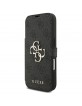 Guess iPhone 17 Pro Book Case Big Metal Logo 4G Black