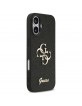 Guess iPhone 17 Hülle Case Fixed Glitter 4G Big Schwarz