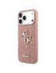 Guess iPhone 17 Pro Max Case Fixed Glitter 4G Big Pink