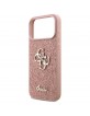 Guess iPhone 17 Pro Max Case Fixed Glitter 4G Big Pink