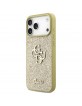 Guess iPhone 17 Pro Max Hülle Case Fixed Glitter 4G Big Gold