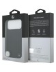 Mercedes iPhone 17 Pro Max MagSafe Hülle Echtleder Case Blatt Schwarz