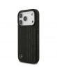 Mercedes iPhone 17 Pro MagSafe Hülle Echtleder Case Laurel Schwarz