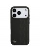Mercedes iPhone 17 Pro MagSafe Hülle Echtleder Case Laurel Schwarz