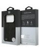 Mercedes iPhone 17 Pro MagSafe Hülle Echtleder Case Laurel Schwarz