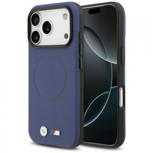 BMW iPhone 17 Pro Hülle Case Meshed FW M MagSafe Blau