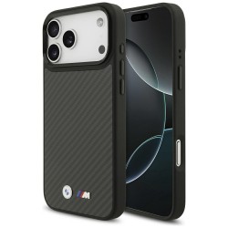 BMW iPhone 17 Pro Max Hülle Case M Kevlar Carbon MagSafe Schwarz