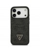 Guess iPhone 17 Pro Hülle Case 4G Double Card Triangle Schwarz