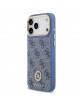 Guess iPhone 17 Pro Max Hülle Crossbody MagSafe 4G Strass Metal Buttons Blau