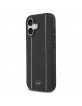 Mercedes iPhone 17 MagSafe Echtleder Star Pattern Schwarz