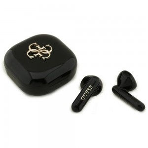 Guess Bluetooth In-Ear Headphones TWS 4G Metal Logo Black