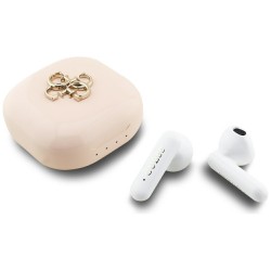 Guess Bluetooth In-Ear KopfhörerTWS 4G Metal Logo Rosa