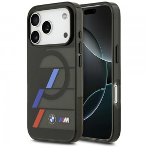 BMW iPhone 17 Pro Max Hülle Case M Metal Buttons Tricolor MagSafe Schwarz
