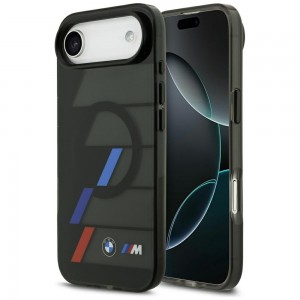 BMW iPhone 17 Air Hülle Case M Metal Buttons Tricolor MagSafe Schwarz