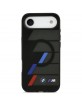 BMW iPhone 17 Air Case M Metal Buttons Tricolor Lines MagSafe Black