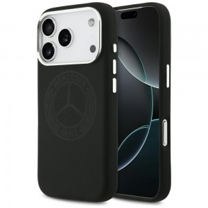 Mercedes iPhone 17 Pro Hülle Case Silikon Vintage Logo MagSafe Schwarz