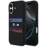 BMW iPhone 17 Hülle Case M Silikon Horizontal Line MagSafe Schwarz