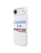 BMW iPhone 17 Air Hülle Case M Silikon Horizontal Line MagSafe Weiß