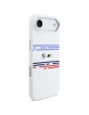 BMW iPhone 17 Air Hülle Case M Silikon Horizontal Line MagSafe Weiß