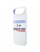 BMW iPhone 17 Air Hülle Case M Silikon Horizontal Line MagSafe Weiß